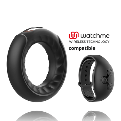 ANBIGUO - ADRIANO VIBRATING RING COMPATIBLE WITH WATCHME WIRELESS TECHNOLOGY - Kink&Play