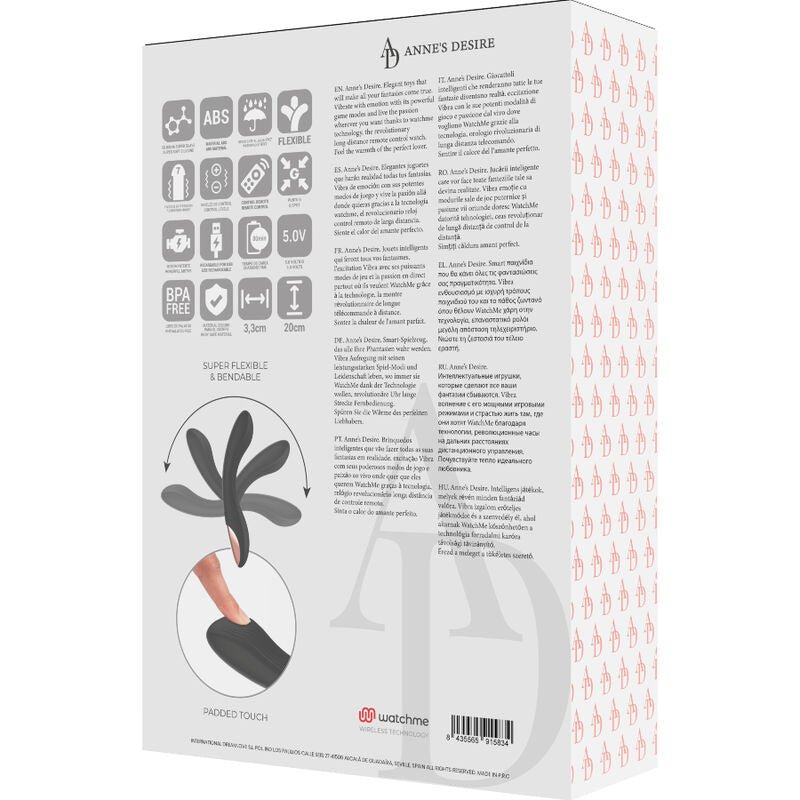 ANNE'S DESIRE - CURVE REMOTE CONTROL TECHNOLOG A WATCHME BLACK - Kink&Play