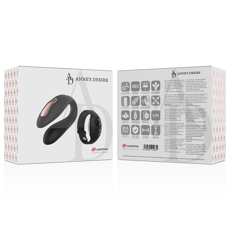 ANNE'S DESIRE - DUAL PLEASURE TECNOLOG A WATCHME BLACK - Kink&Play