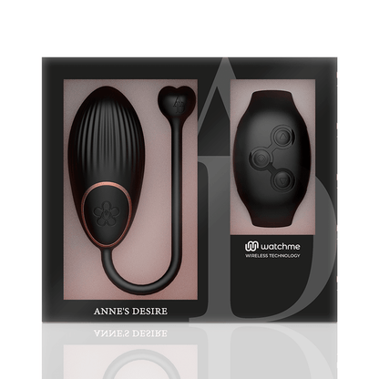 ANNE'S DESIRE - EGG REMOTE CONTROL TECHNOLOGY WATCHME BLACK - Kink&Play