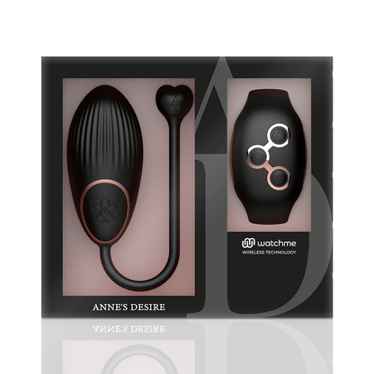 ANNE'S DESIRE - EGG REMOTE CONTROL TECHNOLOGY WATCHME BLACK/GOLD - Kink&Play
