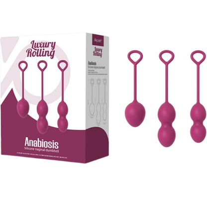 ARMONY - ANABIOSIS VAGINAL DUMBBELL 3 LEVELS BURGUNDY - Kink&Play