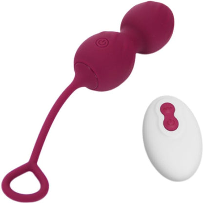 ARMONY - BLOSSOMS VAGINAL DUMBBELL VIBRATION REMOTE CONTROL 10 VIBRATIONS DARK RED - Kink&Play