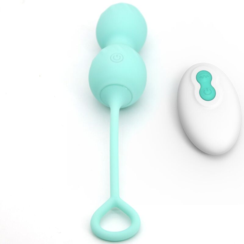 ARMONY - BLOSSOMS VAGINAL DUMBBELL VIBRATION REMOTE CONTROL 10 VIBRATIONS GREEN - Kink&Play