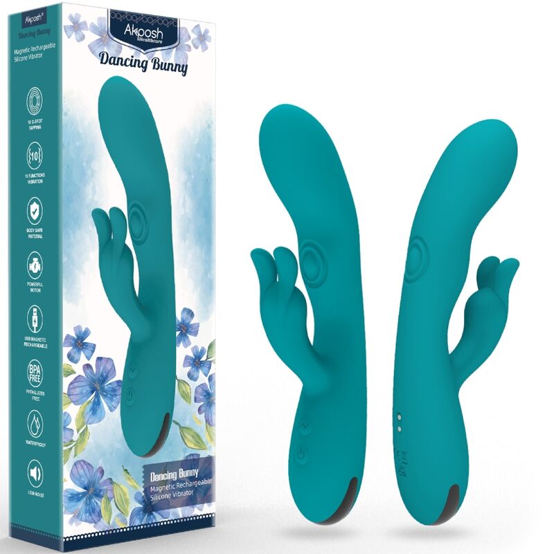 ARMONY - DANCING BUNNY VIBRATOR RABBIT 10 SPEEDS GREEN - Kink&Play
