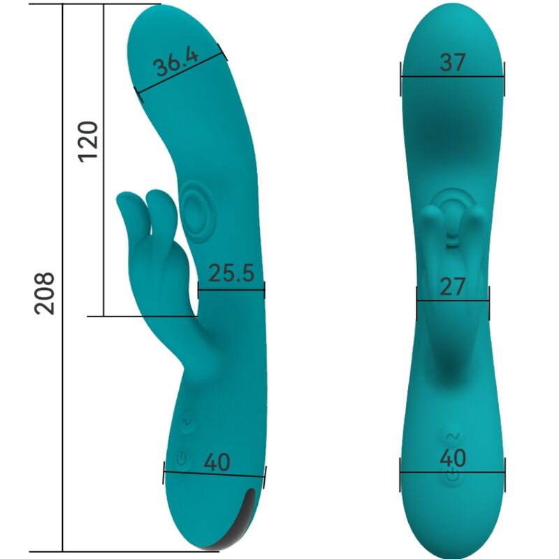 ARMONY - DANCING BUNNY VIBRATOR RABBIT 10 SPEEDS GREEN - Kink&Play