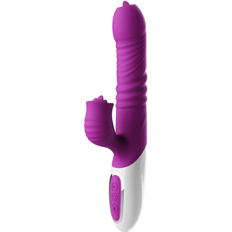 ARMONY - DOUBLE TONGUE VIBRATOR & THRUSTING VIOLET HEAT EFFECT - Kink&Play