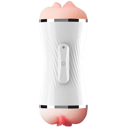 ARMONY - DOUBLE VAGINA & MOUTH VIBRATOR MASTURBATOR WHITE - Kink&Play