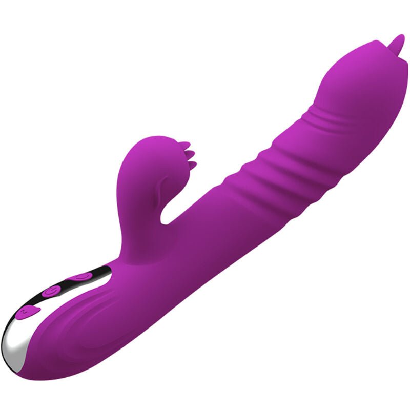 ARMONY - FAIRY MULTIFUNCTION VIBRATOR DOUBLE TONGUE VIOLET HEAT EFFECT - Kink&Play