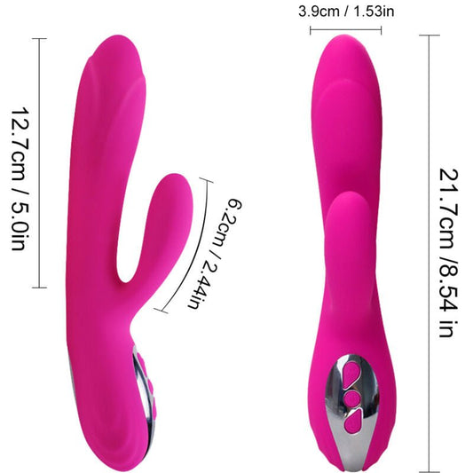 ARMONY - FLEXIBLE VIBRATOR & STIMULATOR WITH FUCHSIA HEAT EFFECT - Kink&Play