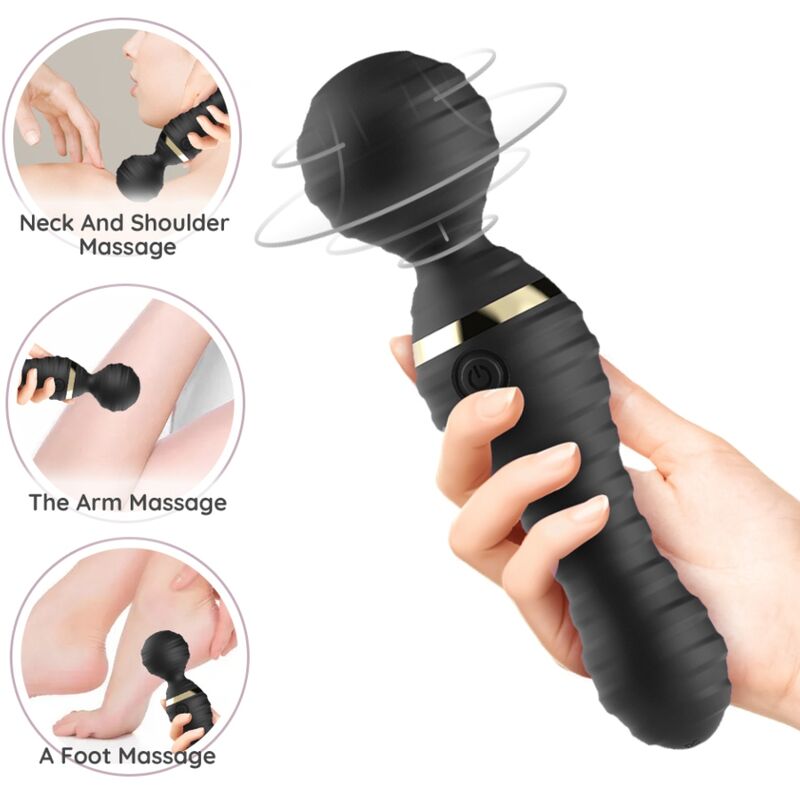 ARMONY - FREEDO MASSAGER & VIBRATOR SMALL BLACK - Kink&Play