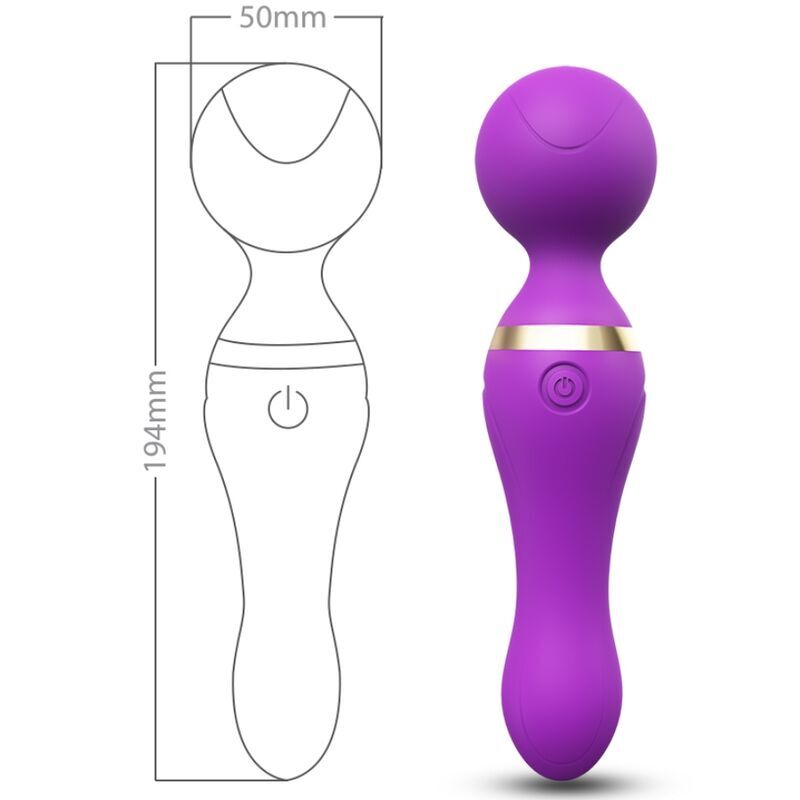 ARMONY - FREEZA MASSAGER & VIBRATOR SUPER FLEXIBLE HEAD PURPLE - Kink&Play