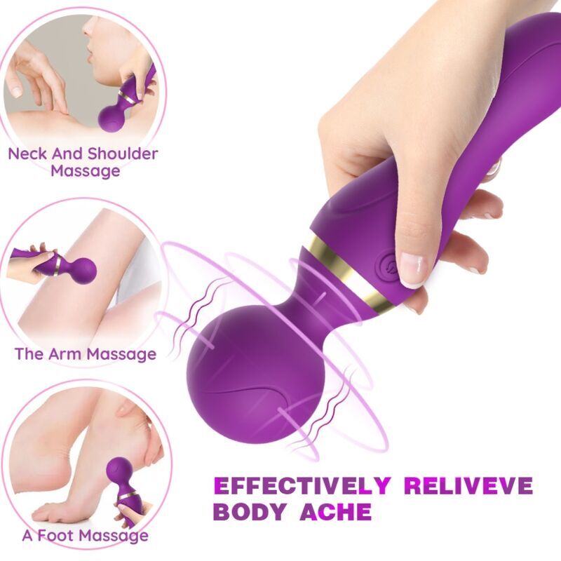 ARMONY - FREEZA MASSAGER & VIBRATOR SUPER FLEXIBLE HEAD PURPLE - Kink&Play
