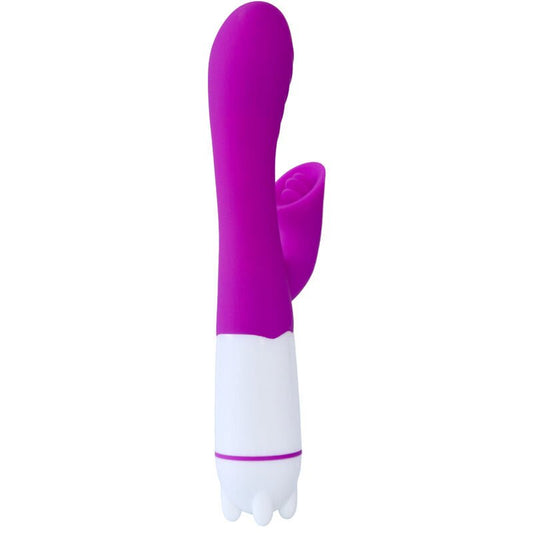 ARMONY - HAPPY VIBRATOR & STIMULATOR WITH VIOLET RECHARGEABLE TONGUE - Kink&Play