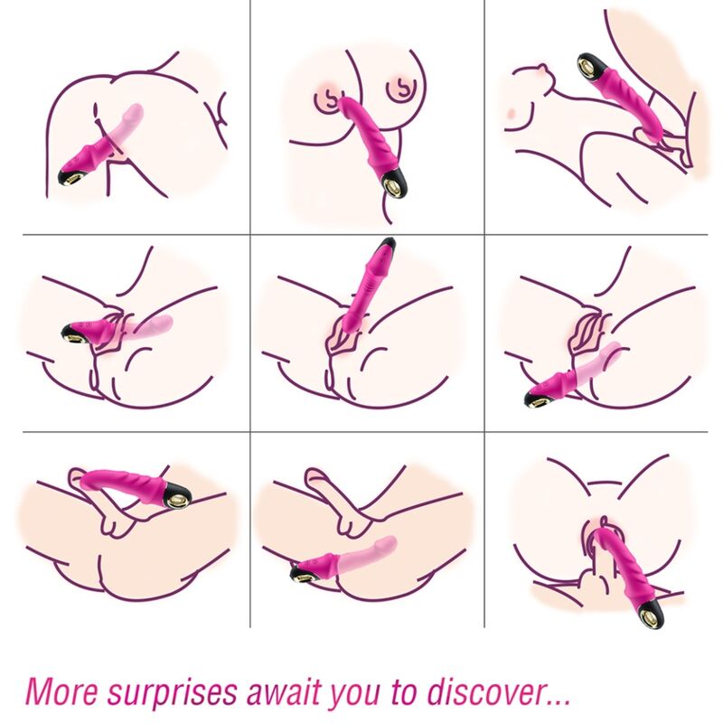 ARMONY - JOYBLADE DILDO VIBRATOR ROTATOR FUCHSIA - Kink&Play