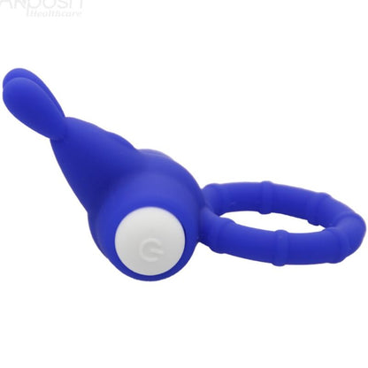 ARMONY - MS BUNNY VIBRATOR RING SILICONE BLUE - Kink&Play