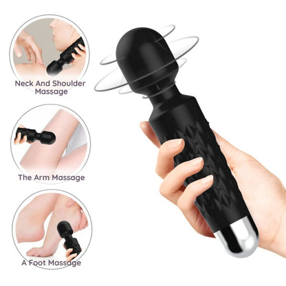 ARMONY - POSTMAN MASSAGER & VIBRATOR SUPER FLEXIBLE HEAD BLACK - Kink&Play