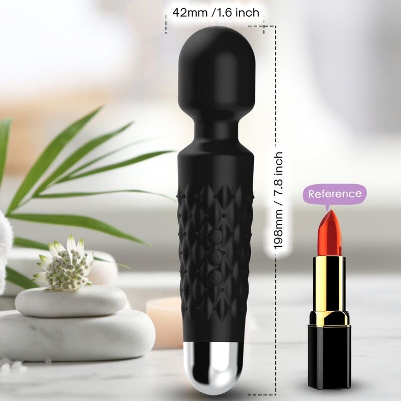 ARMONY - POSTMAN MASSAGER & VIBRATOR SUPER FLEXIBLE HEAD BLACK - Kink&Play