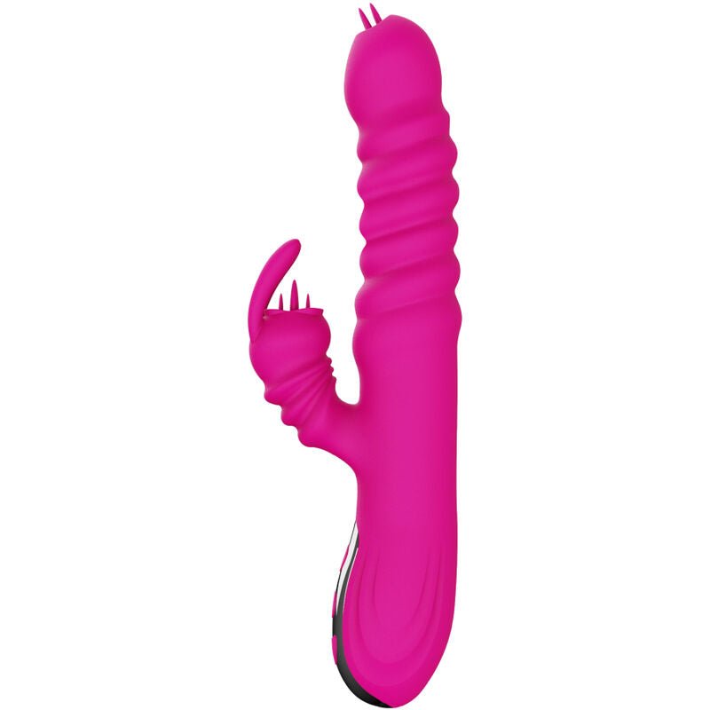 ARMONY - RABBIT DOUBLE TONGUE MULTIFUNCTION VIBRATOR FUCHSIA HEAT EFFECT - Kink&Play