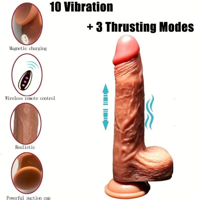 ARMONY - RECHARGEABLE VIBRATING REALISTIC DILDO - Kink&Play