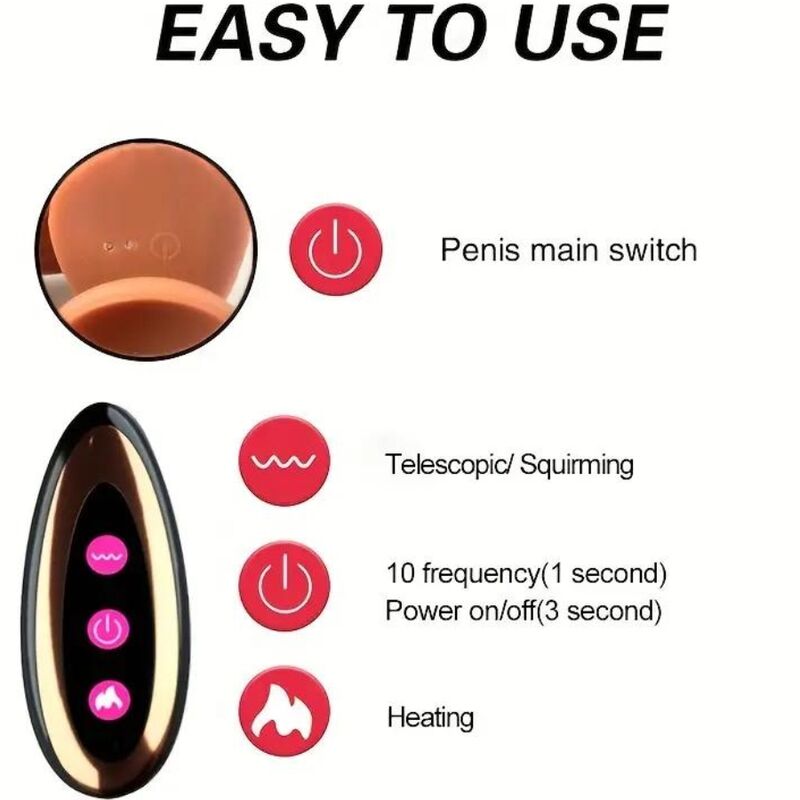 ARMONY - RECHARGEABLE VIBRATING REALISTIC DILDO - Kink&Play