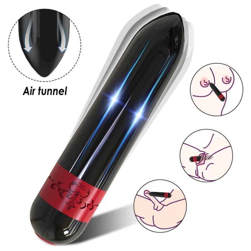 ARMONY - ROCKET VIBRATOR BULLET REMOTE CONTROL BLACK - Kink&Play