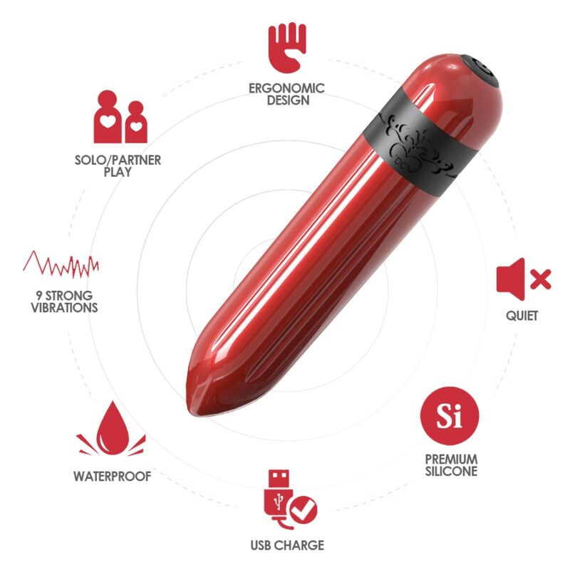 ARMONY - ROCKET VIBRATOR BULLET REMOTE CONTROL FUCHSIA - Kink&Play