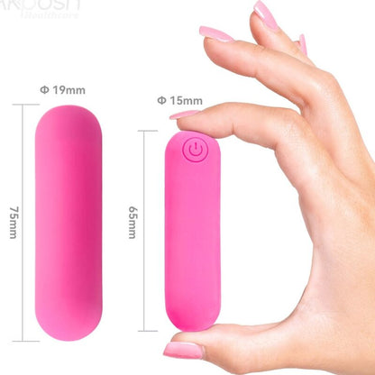 ARMONY - SPLASH HAHA VIBRATOR BULLET SILICONE 10 VIBRATIONS 75 X 19 CM PINK - Kink&Play