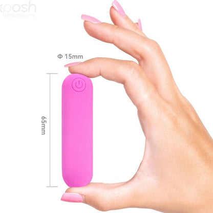 ARMONY - SPLASH HEHE VIBRATOR BULLET SILICONE 10 VIBRATIONS 65 X 15 CM PINK - Kink&Play