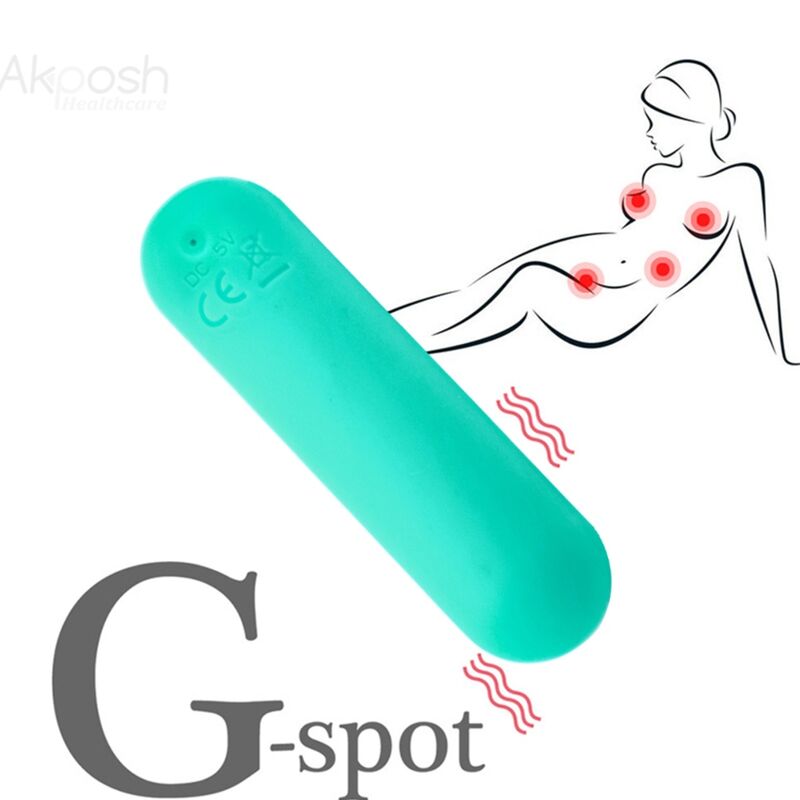 ARMONY - SPLASH JOIE VIBRATOR BULLET SILICONE REMOTE CONTROL 10 VIBRATIONS 75 X 19 CM GREEN - Kink&Play