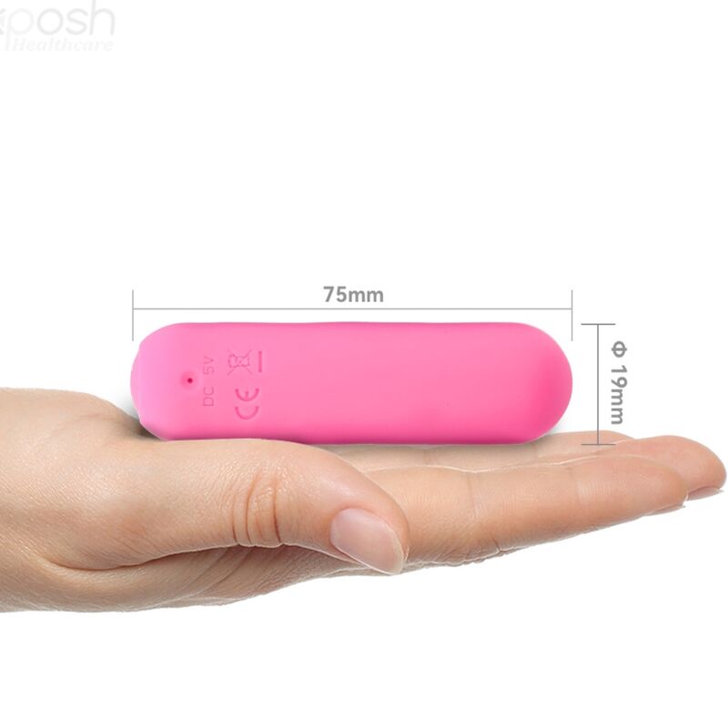 ARMONY - SPLASH JOIE VIBRATOR BULLET SILICONE REMOTE CONTROL 10 VIBRATIONS 75 X 19 CM PINK - Kink&Play