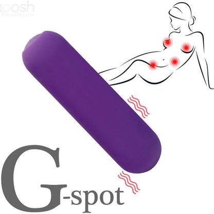 ARMONY - SPLASH JOIE VIBRATOR BULLET SILICONE REMOTE CONTROL 10 VIBRATIONS 75 X 19 CM PURPLE - Kink&Play