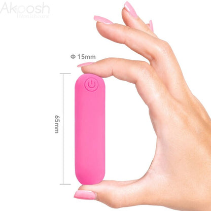 ARMONY - SPLASH JOLINE VIBRATOR BULLET SILICONE REMOTE CONTROL 10 VIBRATIONS 65 X 15 CM PINK - Kink&Play