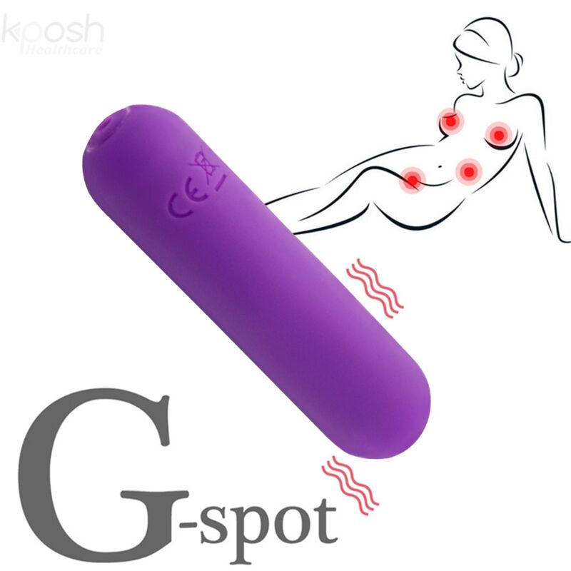 ARMONY - SPLASH JOLINE VIBRATOR BULLET SILICONE REMOTE CONTROL 10 VIBRATIONS 6.5 X 1.5 CM PURPLE - Kink&Play
