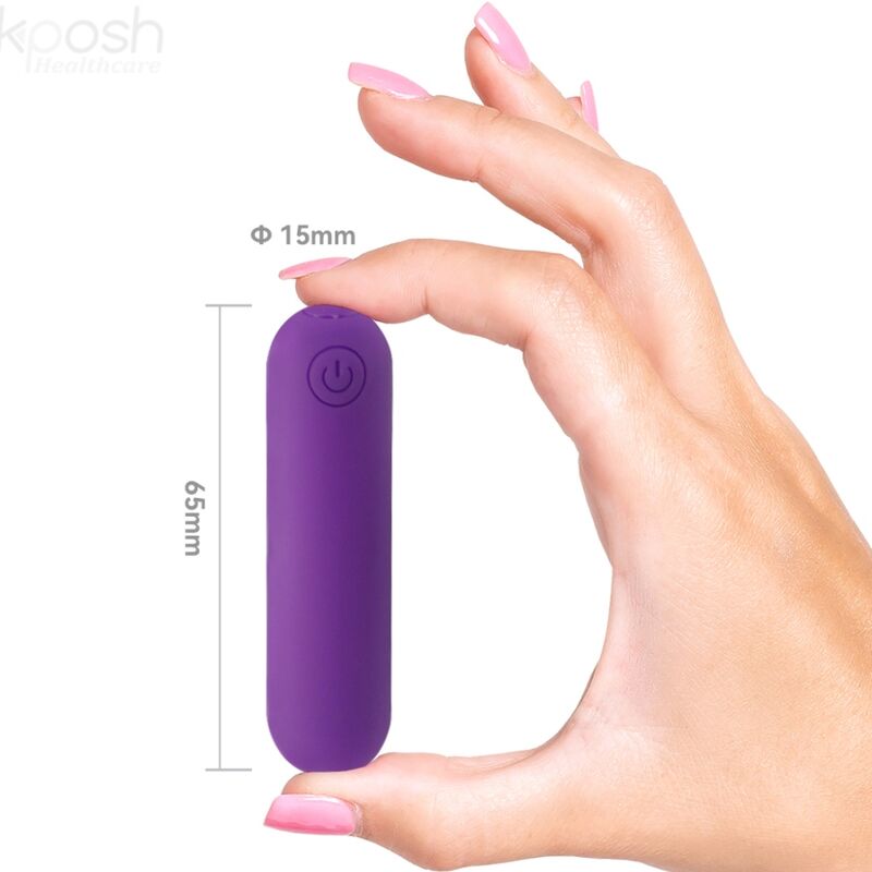 ARMONY - SPLASH JOLINE VIBRATOR BULLET SILICONE REMOTE CONTROL 10 VIBRATIONS 6.5 X 1.5 CM PURPLE - Kink&Play