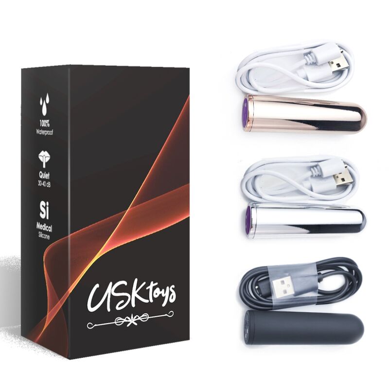 ARMONY - VIBRATOR BULLET SILVER 2.1 CM X 7.9 CM - Kink&Play