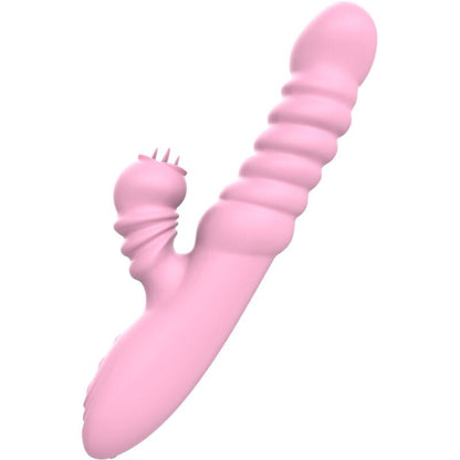 ARMONY - VIBRATOR MULTIFUNCTION WITH STIMULATING TONGUE HEAT EFFECT PINK - Kink&Play