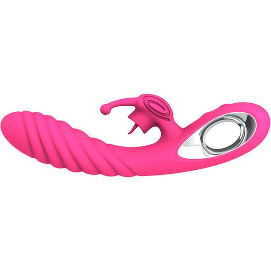 ARMONY - VICKY RABBIT VIBRATOR WITH FUCHSIA PULL RING TONGUE - Kink&Play