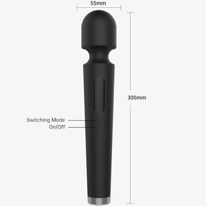 ARMONY - X POWER LARGE MASSAGER & VIBRATOR 7 VIBRATIONS BLACK - Kink&Play