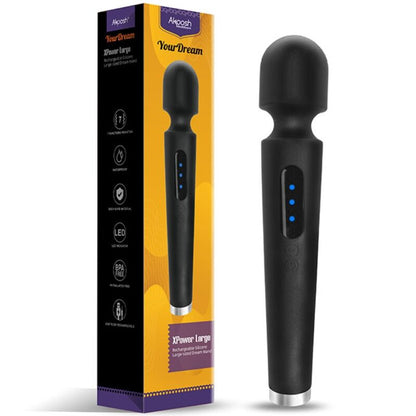 ARMONY - X POWER LARGE MASSAGER & VIBRATOR 7 VIBRATIONS BLACK - Kink&Play