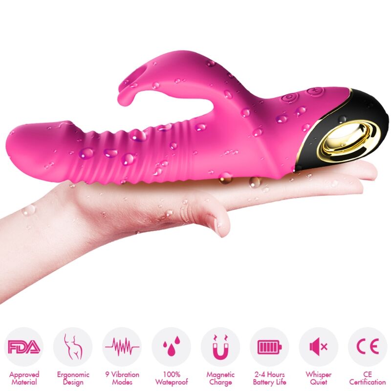 ARMONY - ZING DILDO VIBRATOR RABBIT FUCHSIA - Kink&Play