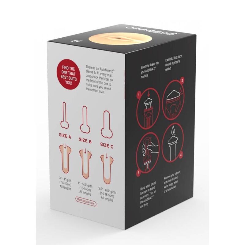 AUTOBLOW - 2+ VAGINA SLEEVE SIZE A - Kink&Play