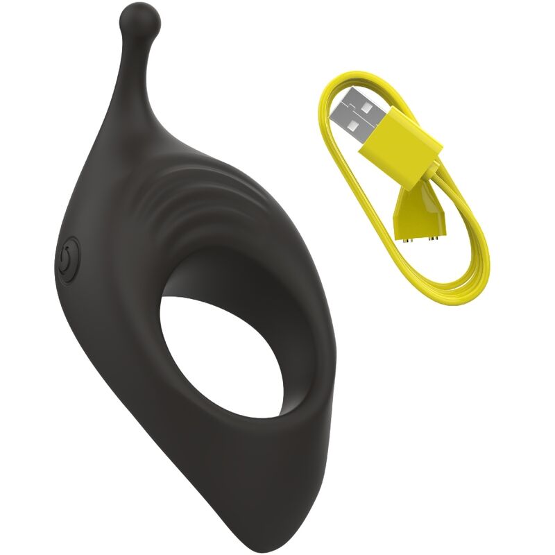 B SWISH - BCHARMED RHYTHM INFINITE DELUXE PENIS RING 15 VIBRATIONS BLACK - Kink&Play