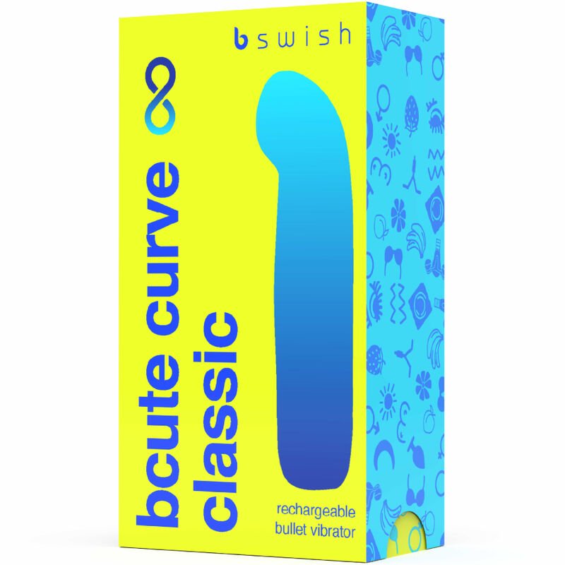 B SWISH - BCUTE CURVE INFINITE CLASSIC RECHARGEABLE SILICONE VIBRATOR YELLOW - Kink&Play