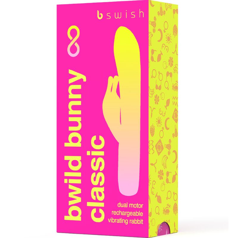 B SWISH - BWILD BUNNY INFINITE CLASSIC RECHARGEABLE VIBRATOR PINK SILICONE - Kink&Play