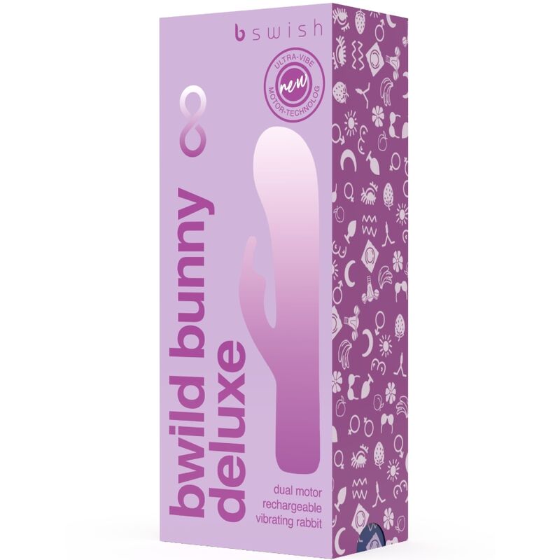 B SWISH - BWILD BUNNY INFINITE DELUXE VIBRATOR RABBIT 10 VIBRATIONS PURPLE - Kink&Play