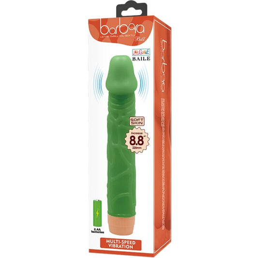 BAILE - BILL REALISTIC VIBRATOR 22.5 CM GREEN - Kink&Play