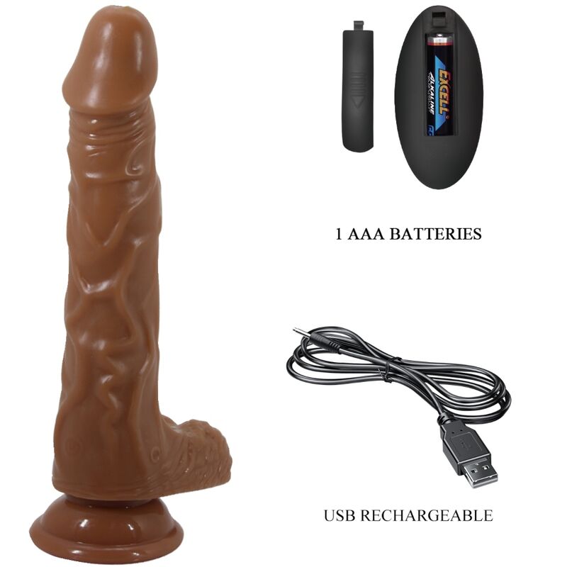 BAILE - BODACH REALISTIC VIBRATOR WITH REMOTE CONTROL SUCTION CUP - Kink&Play