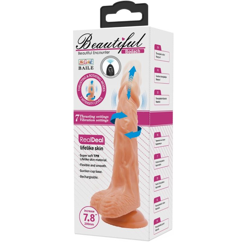 BAILE - BODACH REALISTIC VIBRATOR WITH REMOTE CONTROL SUCTION CUP - Kink&Play