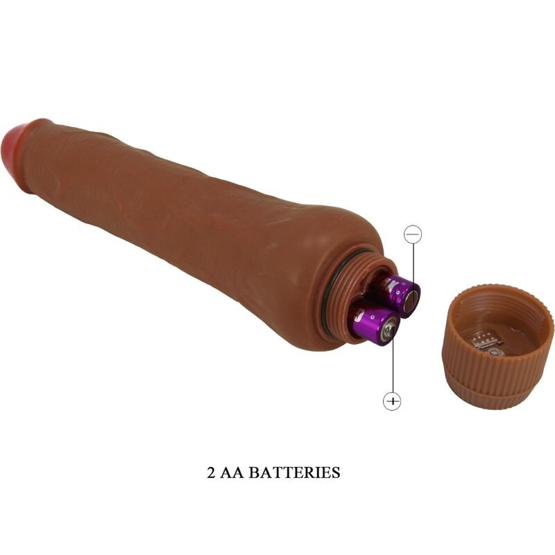 BAILE - DRYAD REALISTIC VIBRATOR 25 CM MULATTO - Kink&Play
